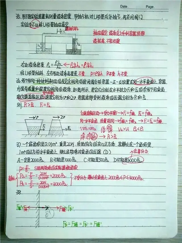 中考学霸物理错题集,跟着学霸一起学,考前提分见效快!-第7张图片-四季读书网