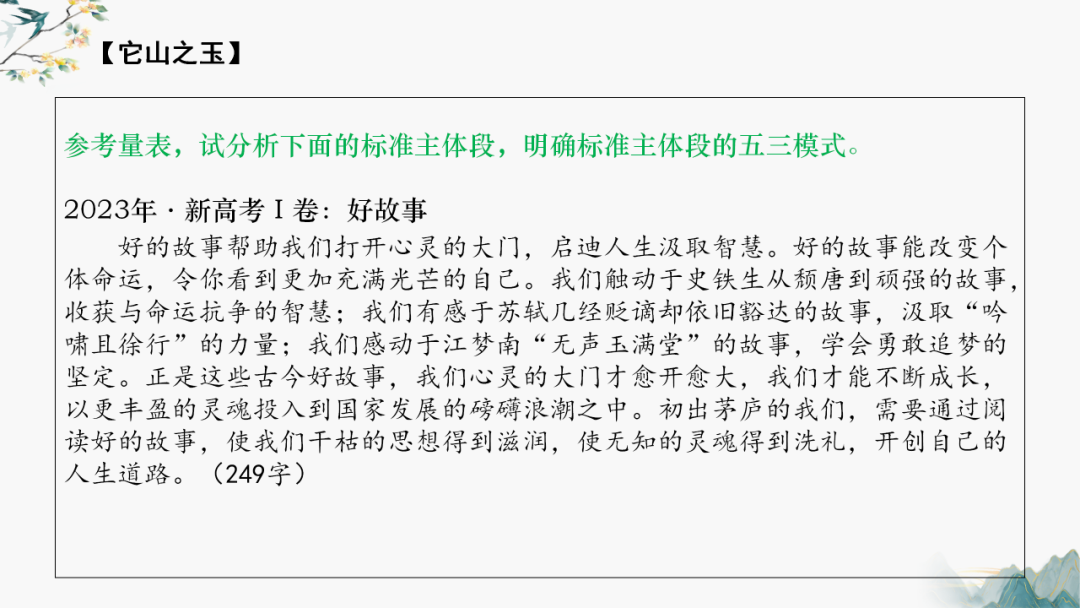 高考作文主体段修改——以2024年湛江一模为例-第16张图片-四季读书网 高考作文主体段修改——以2024年湛江一模为例-第16张图片-四季读书网