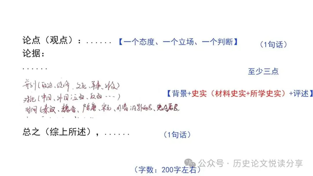 高考历史小论文题型分类及答题技巧-第5张图片-四季读书网