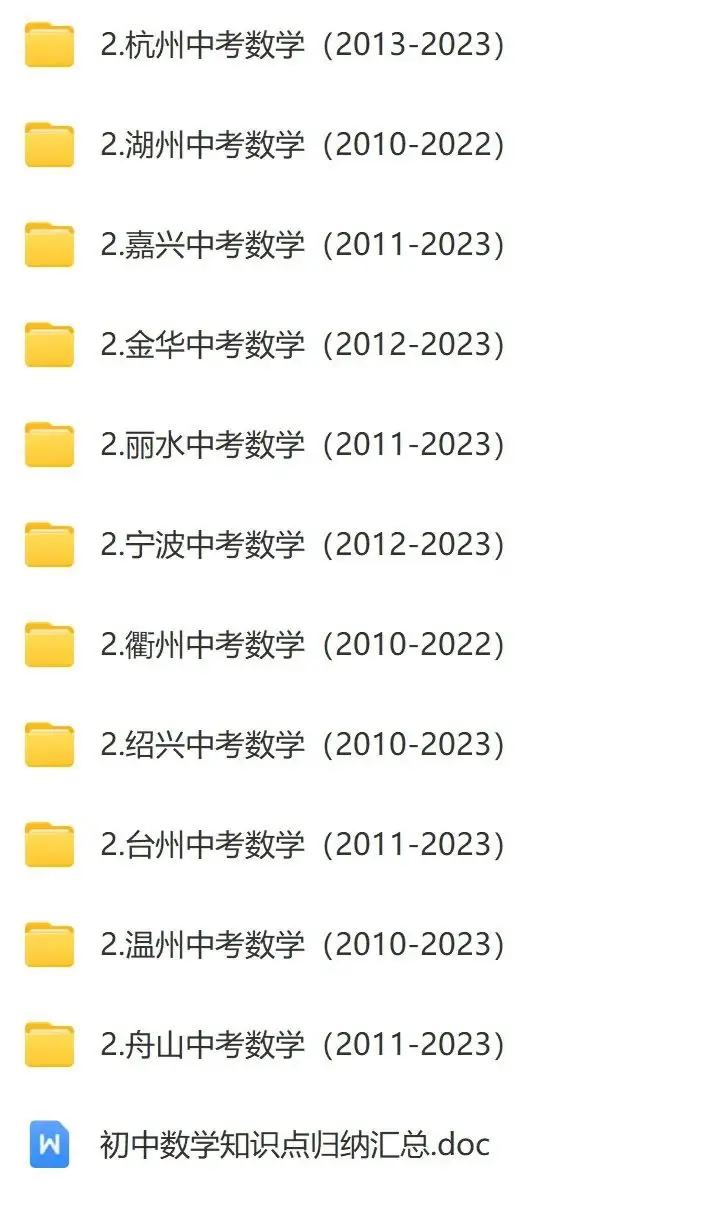 【中考复习】 2024浙江省中考试题精粹语文数学英语科学社会5门 历年真题+强区模拟+专项训练电子版PDF(会员免费下载) 第5张