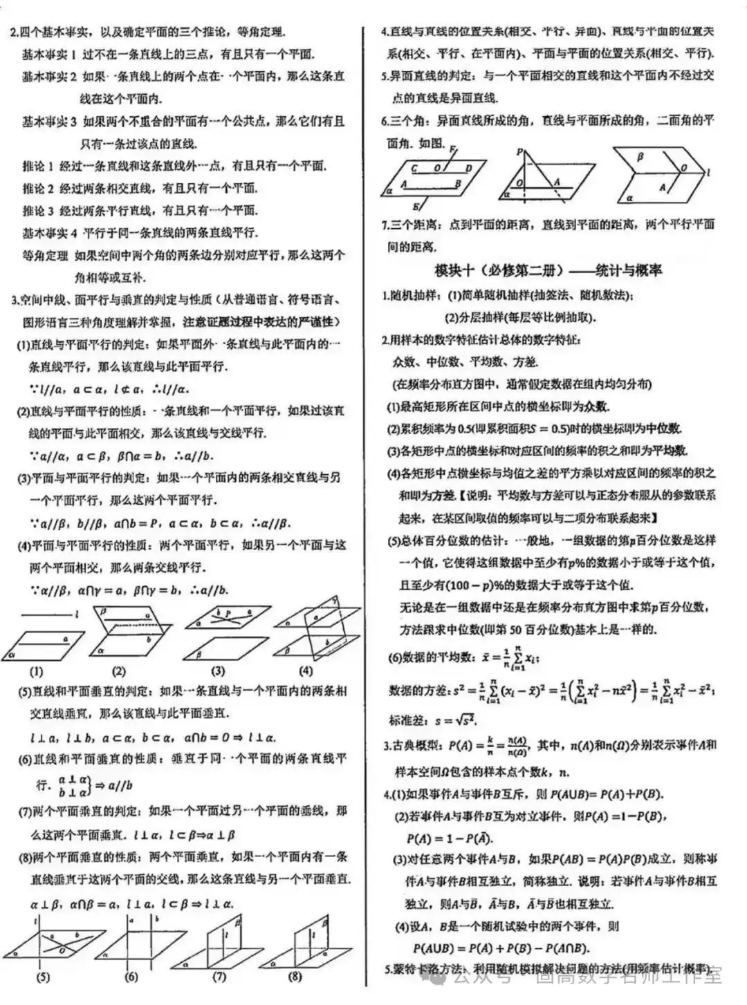 高考数学【精美排版】常用公式-第10张图片-四季读书网