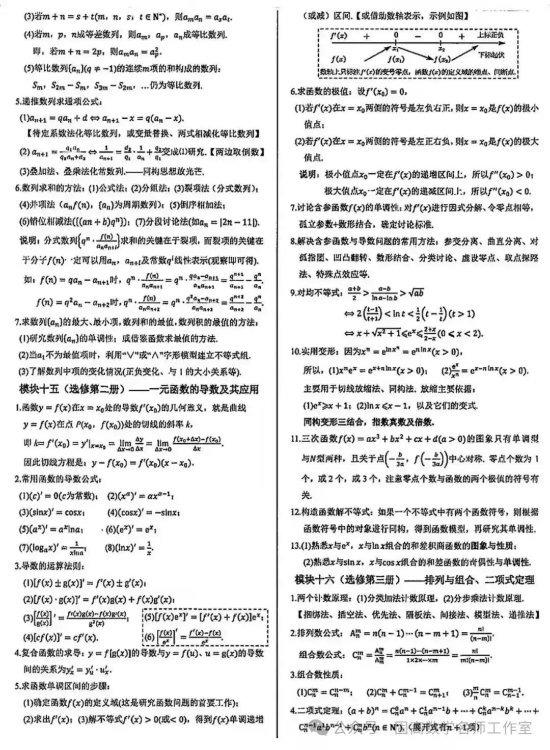 高考数学【精美排版】常用公式-第14张图片-四季读书网