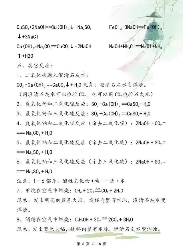 【中考化学】拿满分,只因我“啃透”了这18张纸!-第6张图片-四季读书网