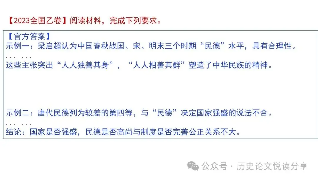 高考历史小论文题型分类及答题技巧-第40张图片-四季读书网