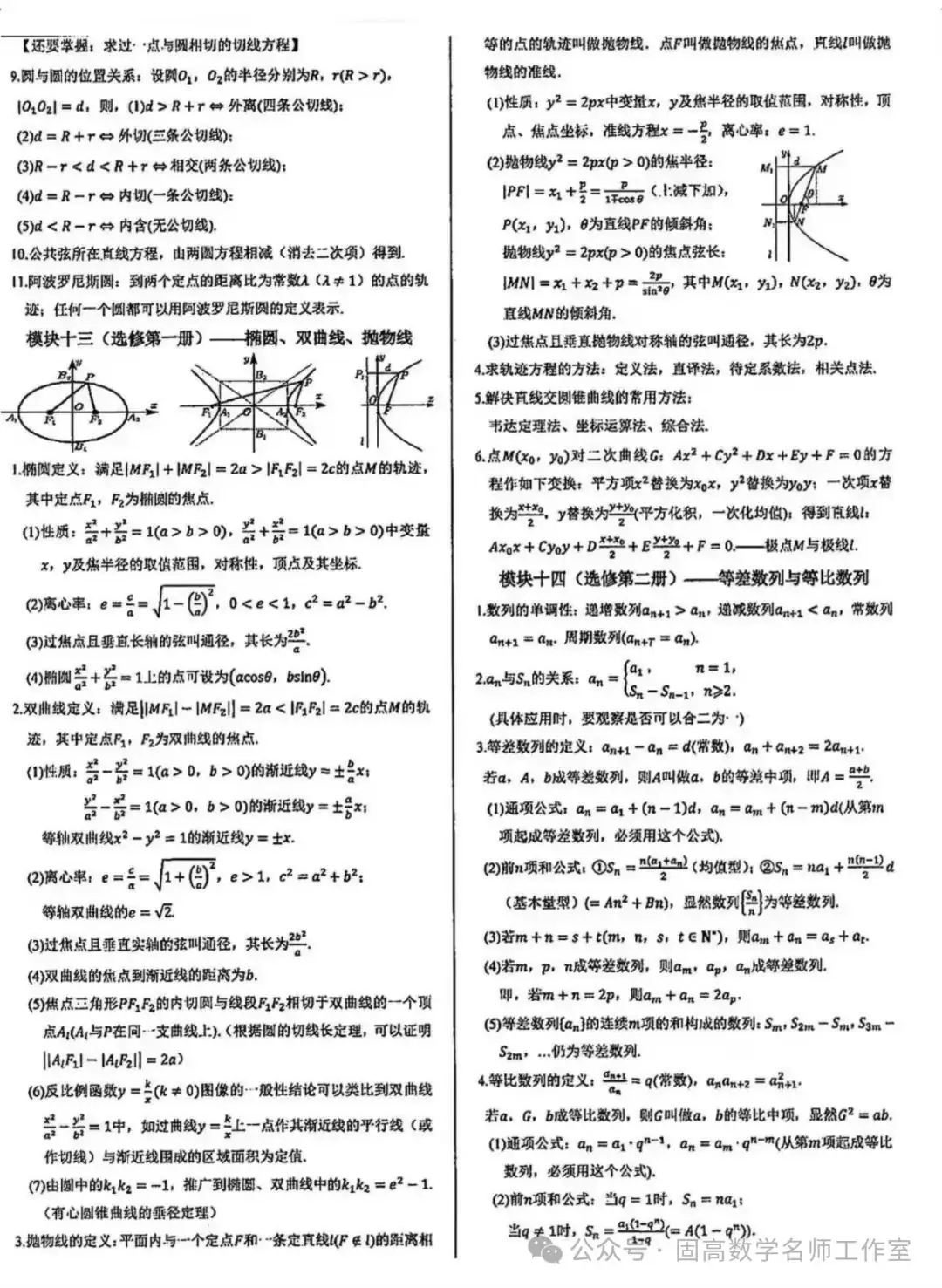 高考数学【精美排版】常用公式-第13张图片-四季读书网