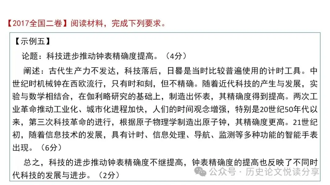 高考历史小论文题型分类及答题技巧-第101张图片-四季读书网