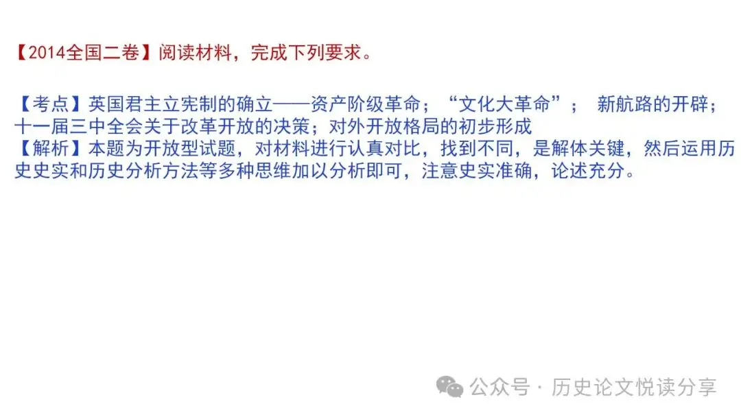 高考历史小论文题型分类及答题技巧-第108张图片-四季读书网