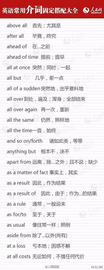 干货!这九类介词用法辨析,中考英语必考(附固定搭配)-第1张图片-四季读书网