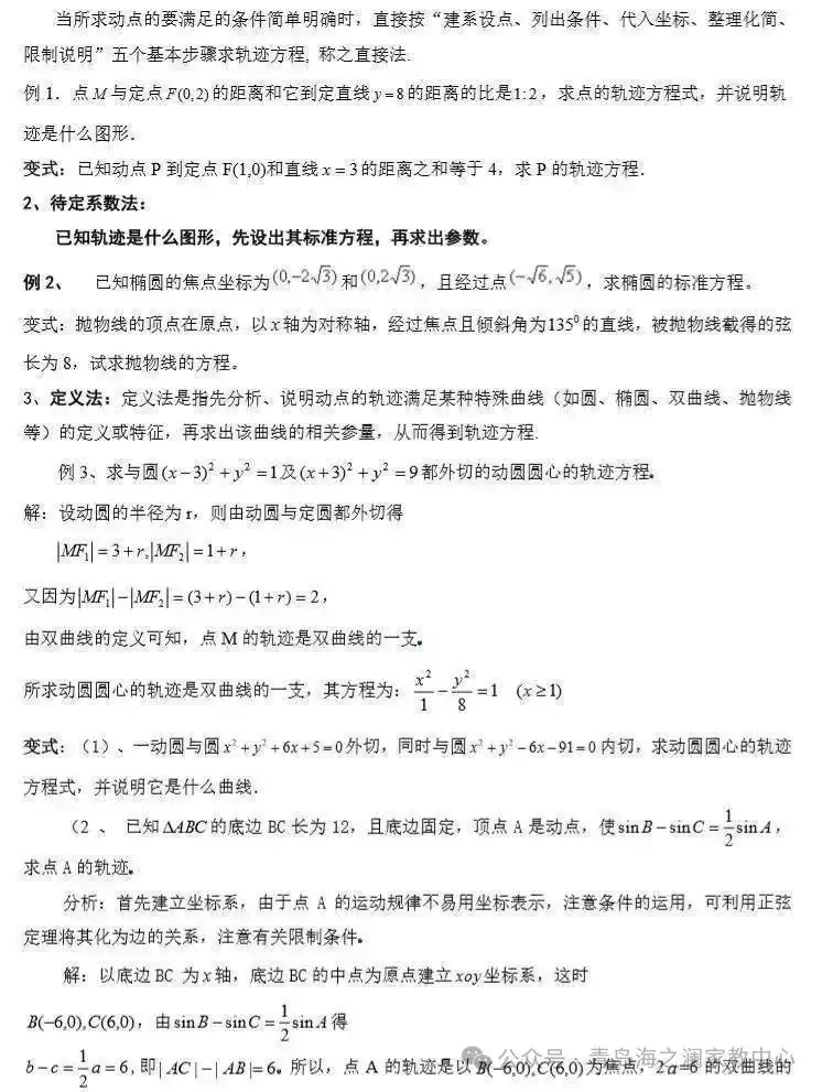 2024高考数学必考、常考知识点和重要题型全梳理(转给孩子) 第19张 2024高考数学必考、常考知识点和重要题型全梳理(转给孩子) 第19张