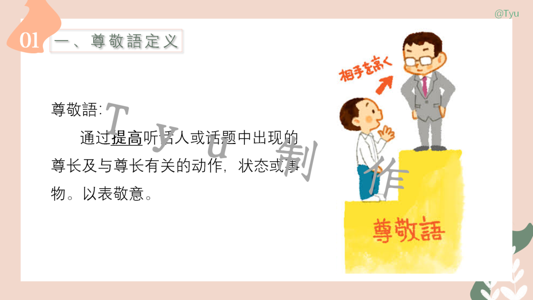高考日语:敬语(尊他语、自谦语、郑重语)专题课件-第8张图片-四季读书网