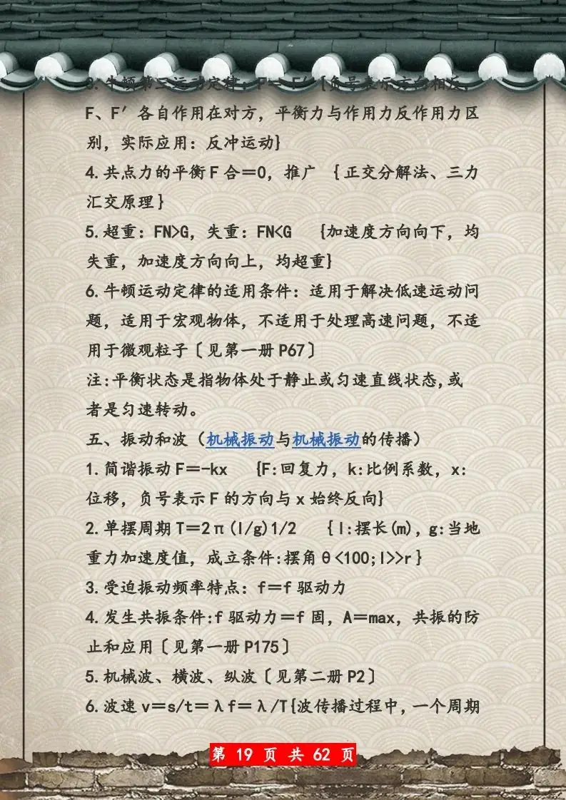 【高考物理】高考物理62页总复习知识网络一览表-第19张图片-四季读书网