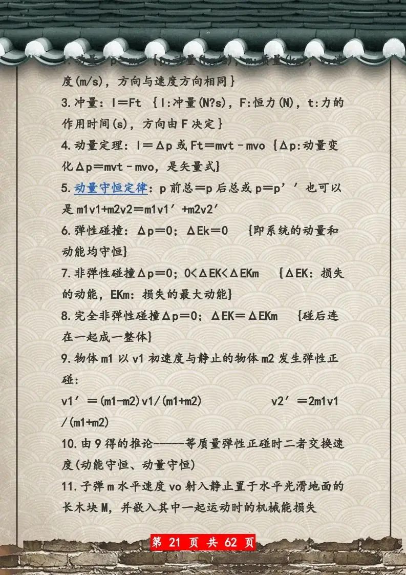 【高考物理】高考物理62页总复习知识网络一览表-第21张图片-四季读书网