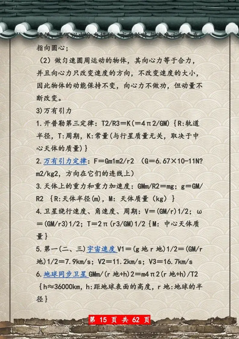 【高考物理】高考物理62页总复习知识网络一览表-第15张图片-四季读书网