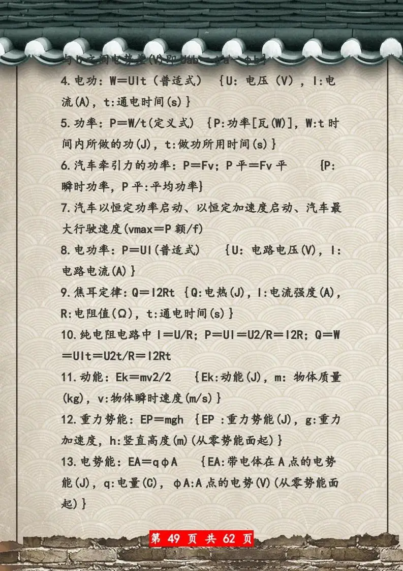 【高考物理】高考物理62页总复习知识网络一览表-第49张图片-四季读书网
