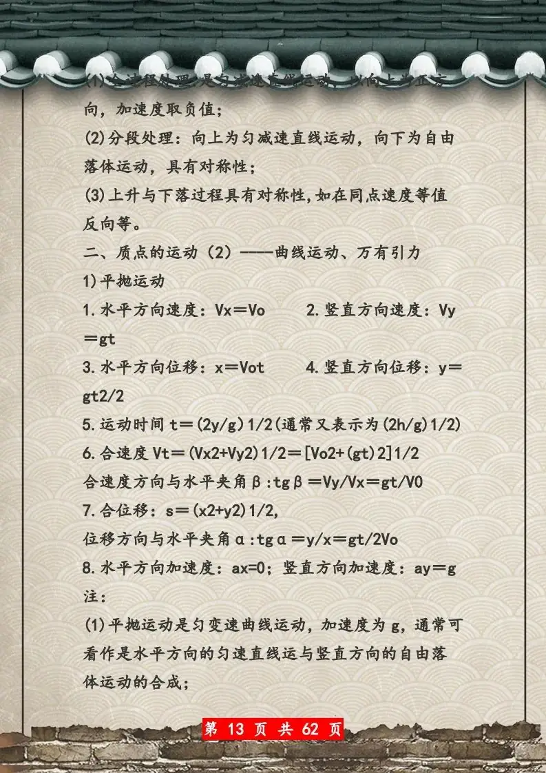 【高考物理】高考物理62页总复习知识网络一览表-第13张图片-四季读书网