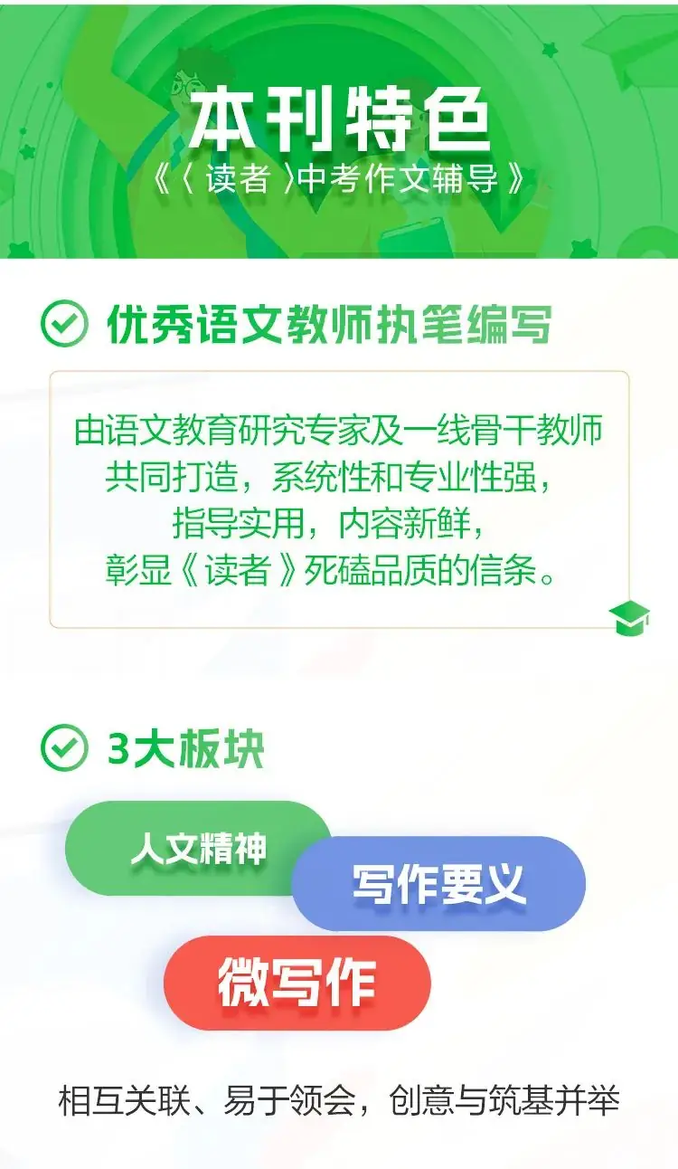《读者·中高考作文辅导》,多次命中中高考作文题 ,资深语文老师推荐 第5张 《读者·中高考作文辅导》,多次命中中高考作文题 ,资深语文老师推荐 第5张