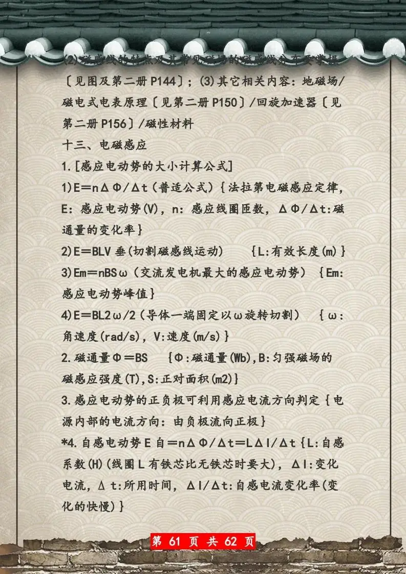 【高考物理】高考物理62页总复习知识网络一览表-第61张图片-四季读书网