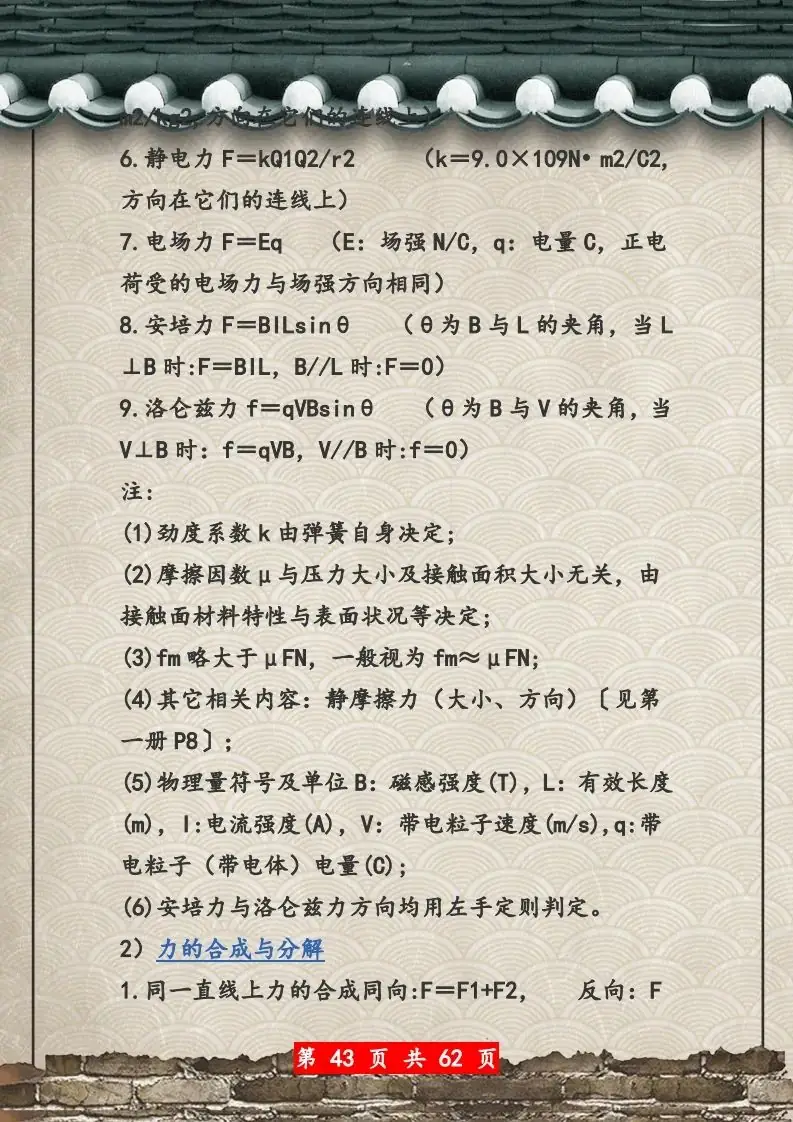 【高考物理】高考物理62页总复习知识网络一览表-第43张图片-四季读书网