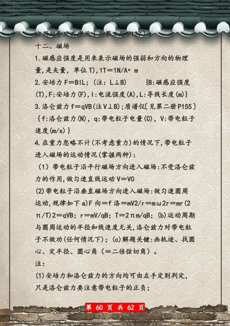 【高考物理】高考物理62页总复习知识网络一览表-第60张图片-四季读书网