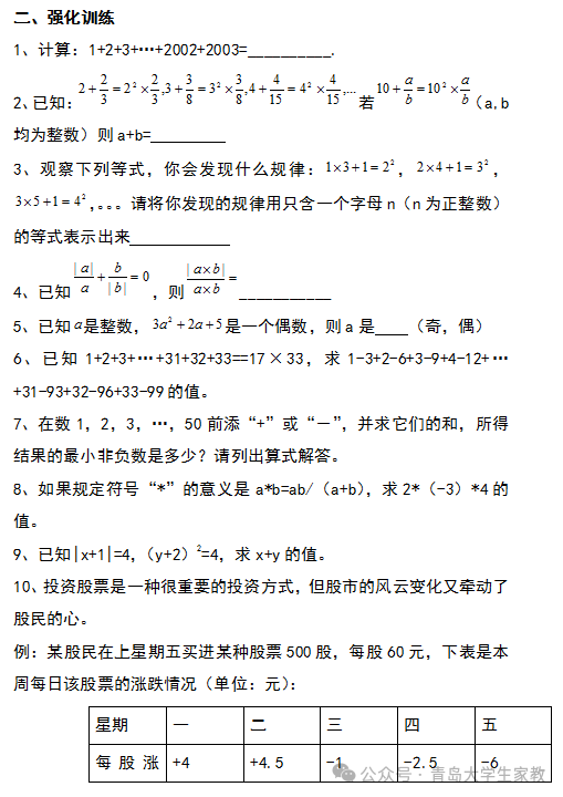 【中考数学】知识点归纳总结及典型试题汇总-第16张图片-四季读书网