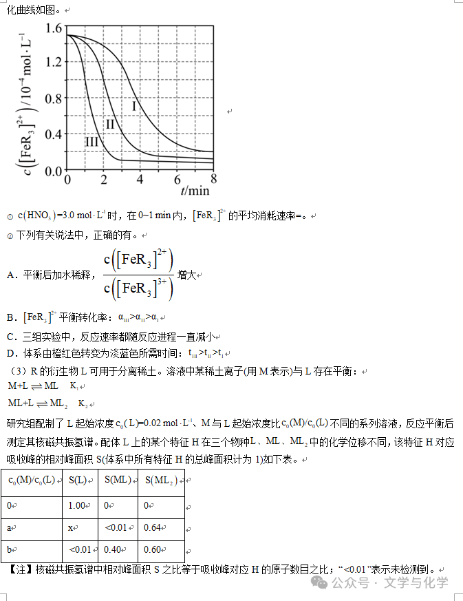 冲刺2024年高考化学真题重组卷(新高考七省专用)04-第8张图片-四季读书网