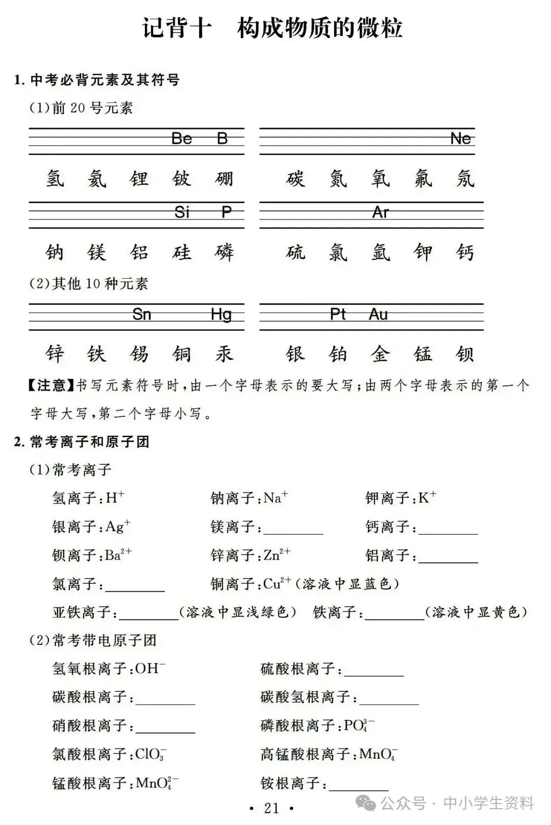 中考化学基础知识巩固-第22张图片-四季读书网