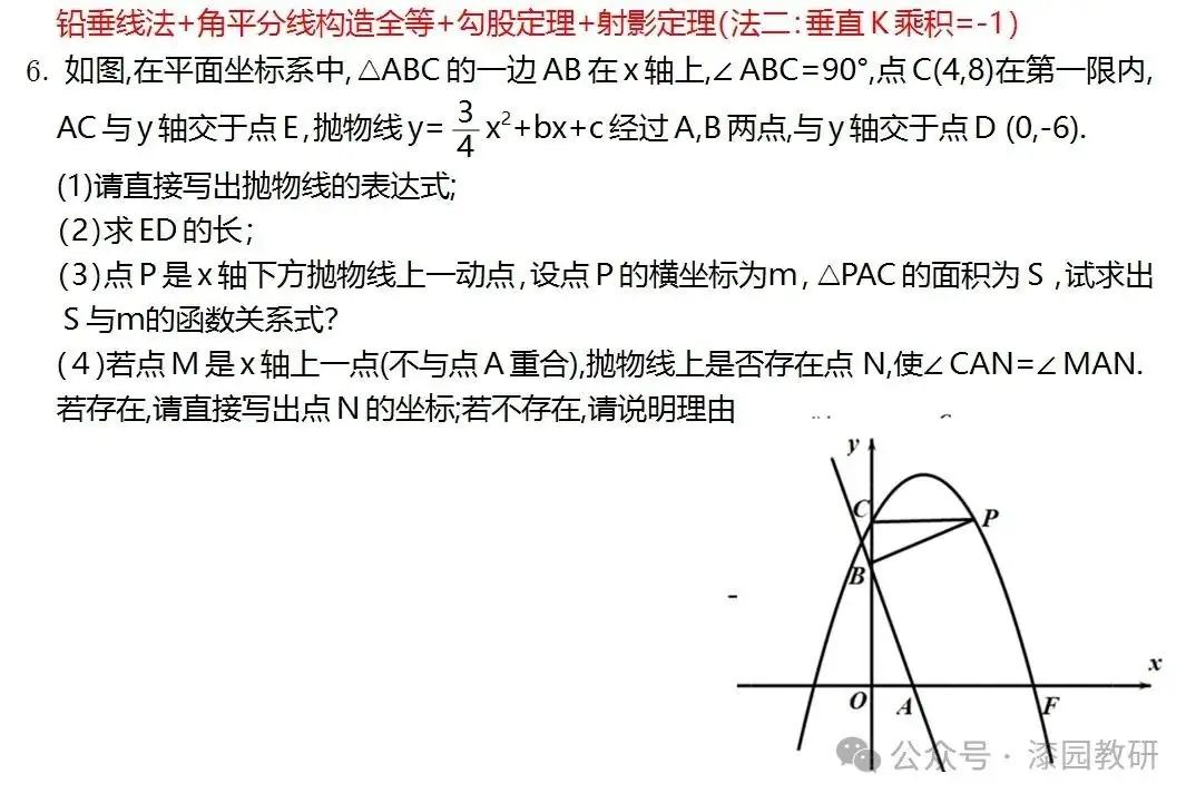 中考重难点,二次函数压轴处理思路-第32张图片-四季读书网