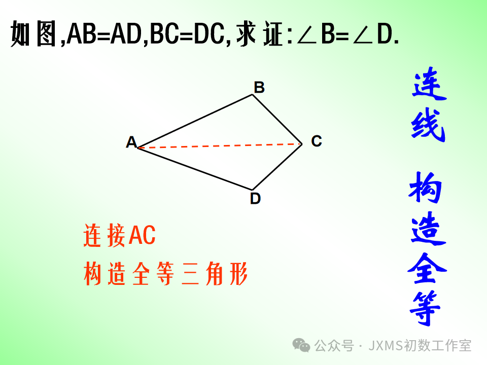 中考专题复习微课——巧添辅助线,构造全等三角形-第7张图片-四季读书网 中考专题复习微课——巧添辅助线,构造全等三角形-第7张图片-四季读书网
