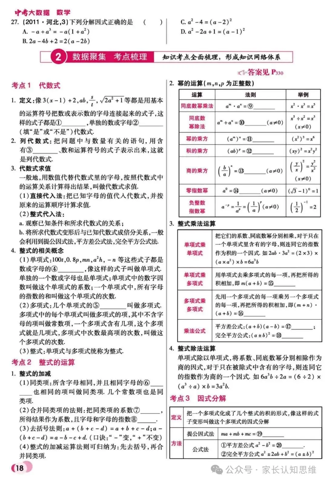 中考数学复习丨中考大数据,中科复习手册----可打印附答案-第13张图片-四季读书网 中考数学复习丨中考大数据,中科复习手册----可打印附答案-第13张图片-四季读书网