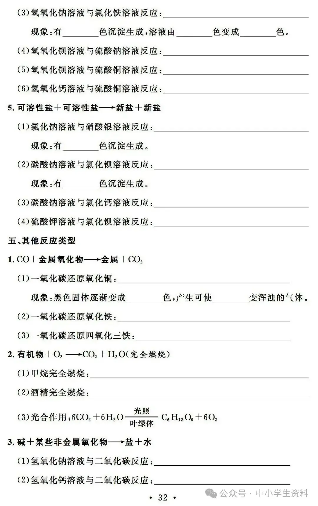 中考化学基础知识巩固-第33张图片-四季读书网