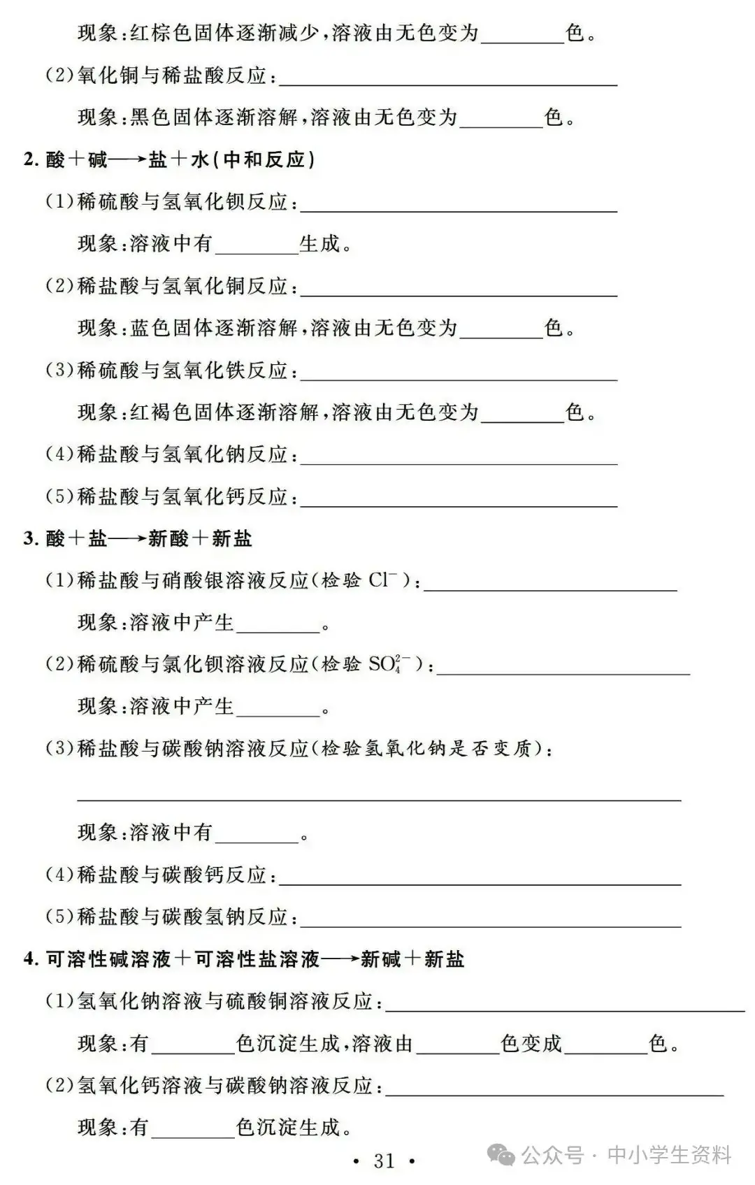 中考化学基础知识巩固-第32张图片-四季读书网