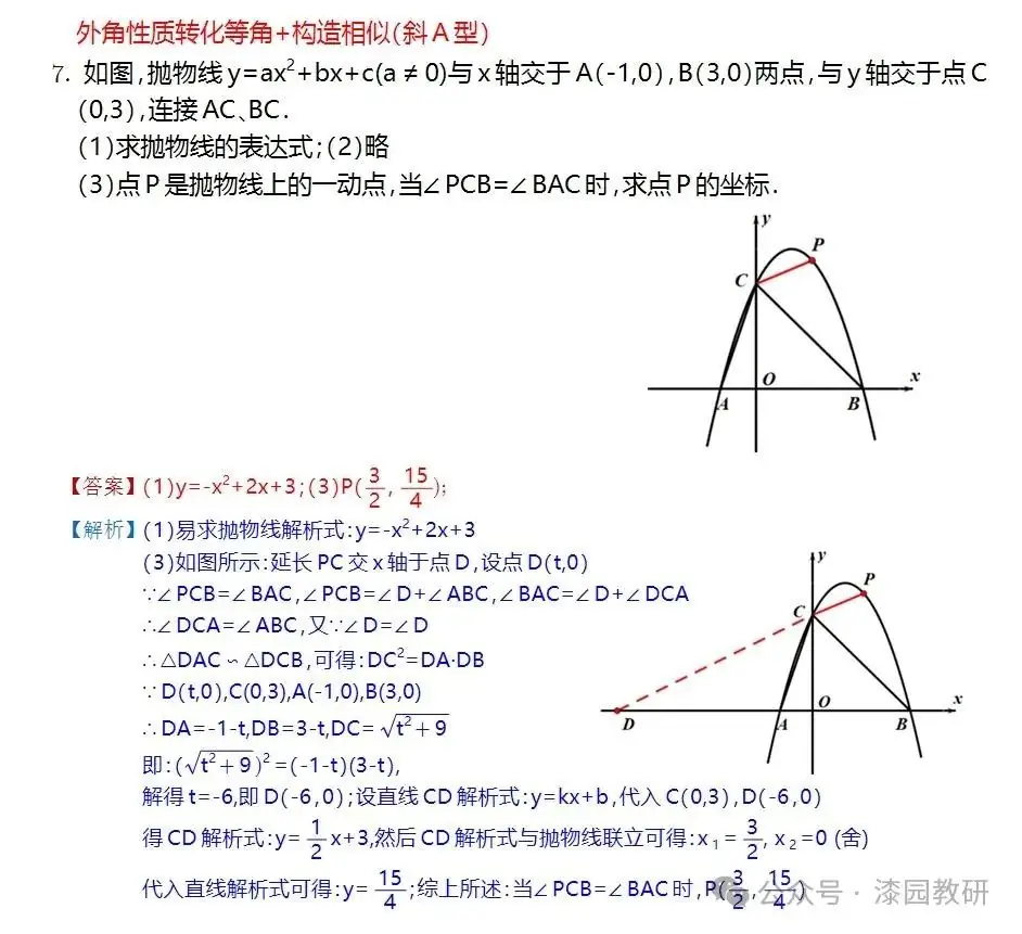 中考重难点,二次函数压轴处理思路-第35张图片-四季读书网