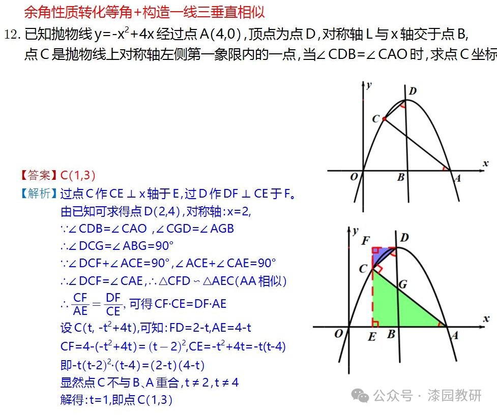 中考重难点,二次函数压轴处理思路-第39张图片-四季读书网