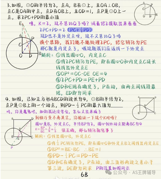 中考几何阿氏圆模型-第5张图片-四季读书网