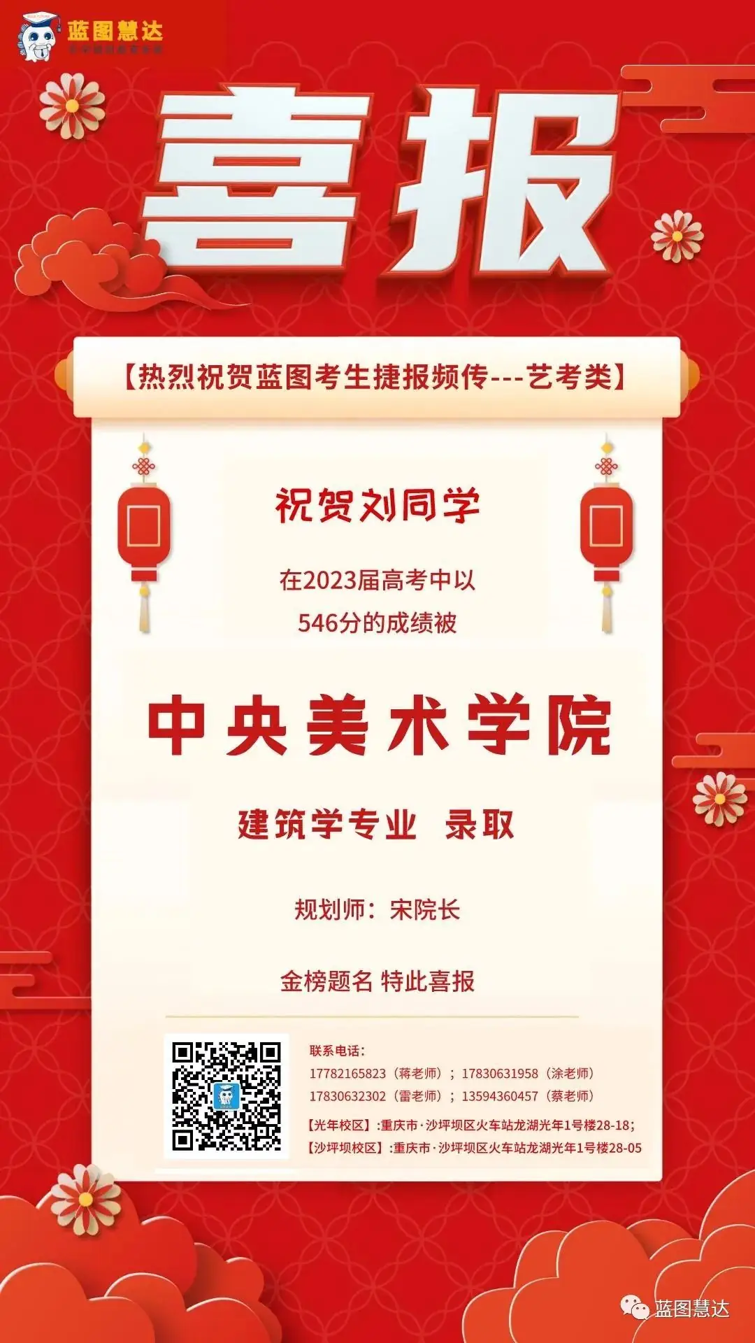 喜报 | 蓝图慧达2023年高考录取金榜-第129张图片-四季读书网 喜报 | 蓝图慧达2023年高考录取金榜-第129张图片-四季读书网