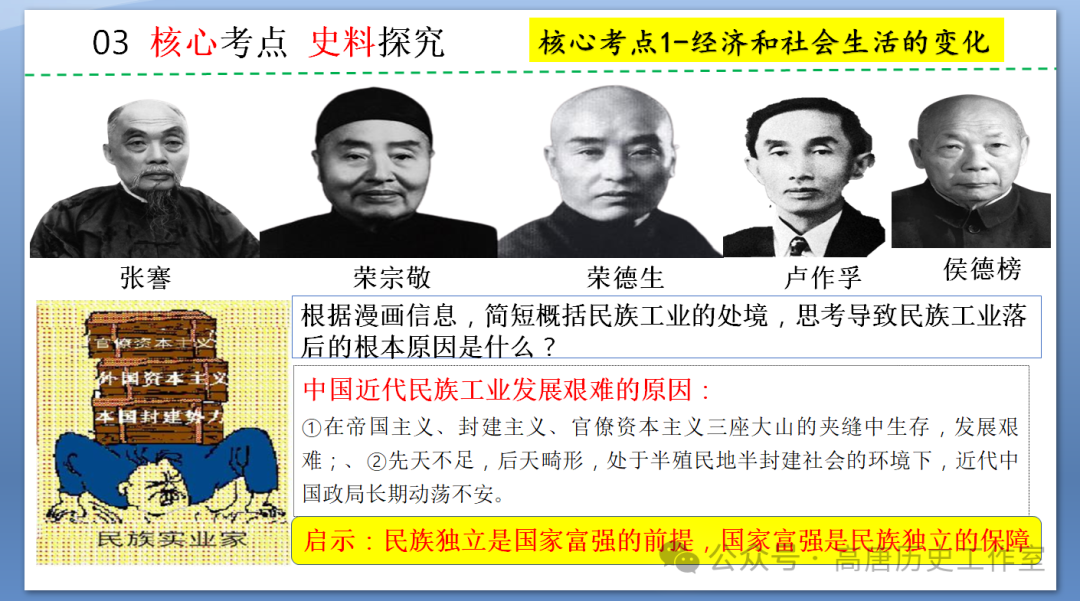 【备战中考】2024年中考历史复习:中国近代史近代经济、社会生活与教育文化事业的发展-第10张图片-四季读书网