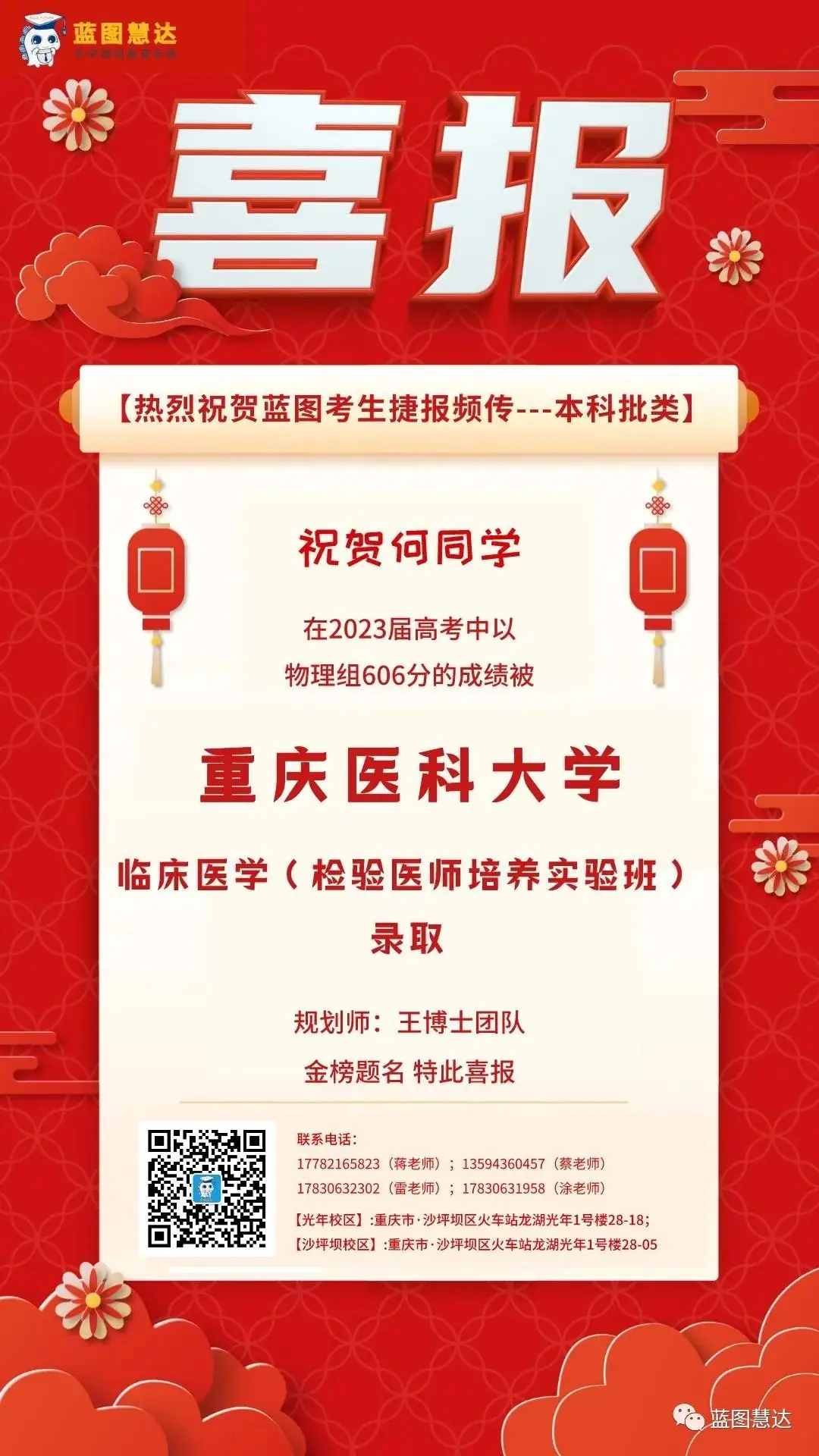 喜报 | 蓝图慧达2023年高考录取金榜-第61张图片-四季读书网 喜报 | 蓝图慧达2023年高考录取金榜-第61张图片-四季读书网