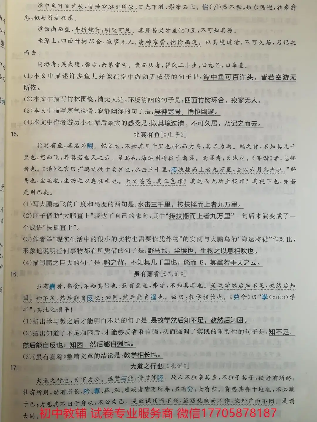 2024全品中考 复习方案 语文-第34张图片-四季读书网