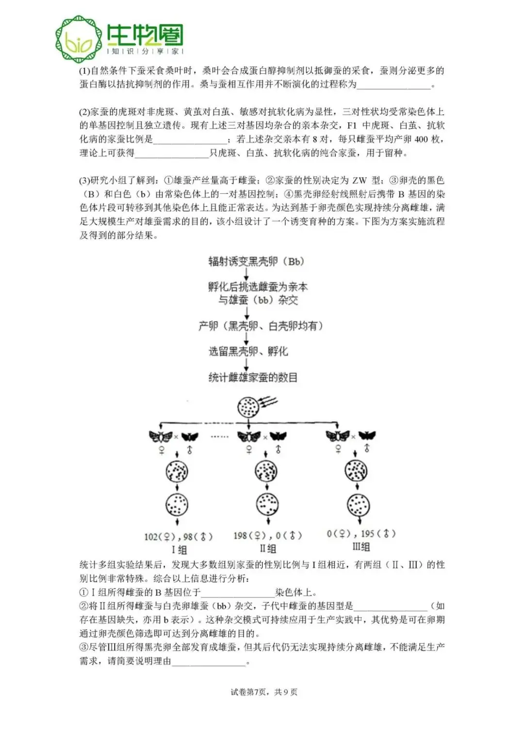 试题资源 | 2022年高考广东生物真题-第8张图片-四季读书网 试题资源 | 2022年高考广东生物真题-第8张图片-四季读书网
