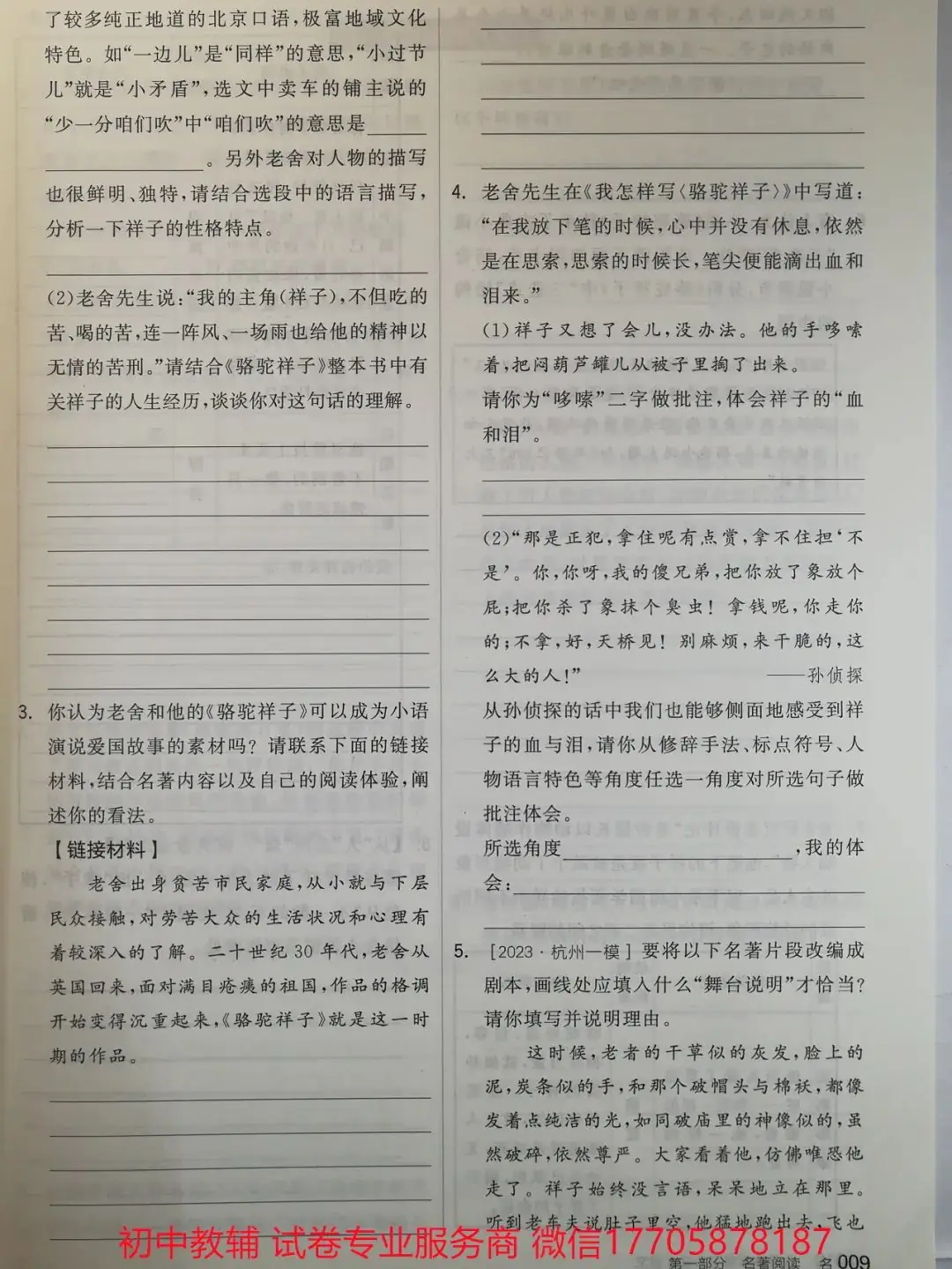 2024全品中考 复习方案 语文-第86张图片-四季读书网