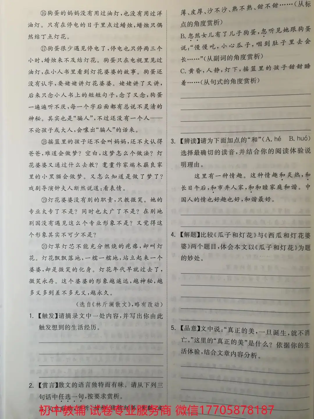 2024全品中考 复习方案 语文-第75张图片-四季读书网
