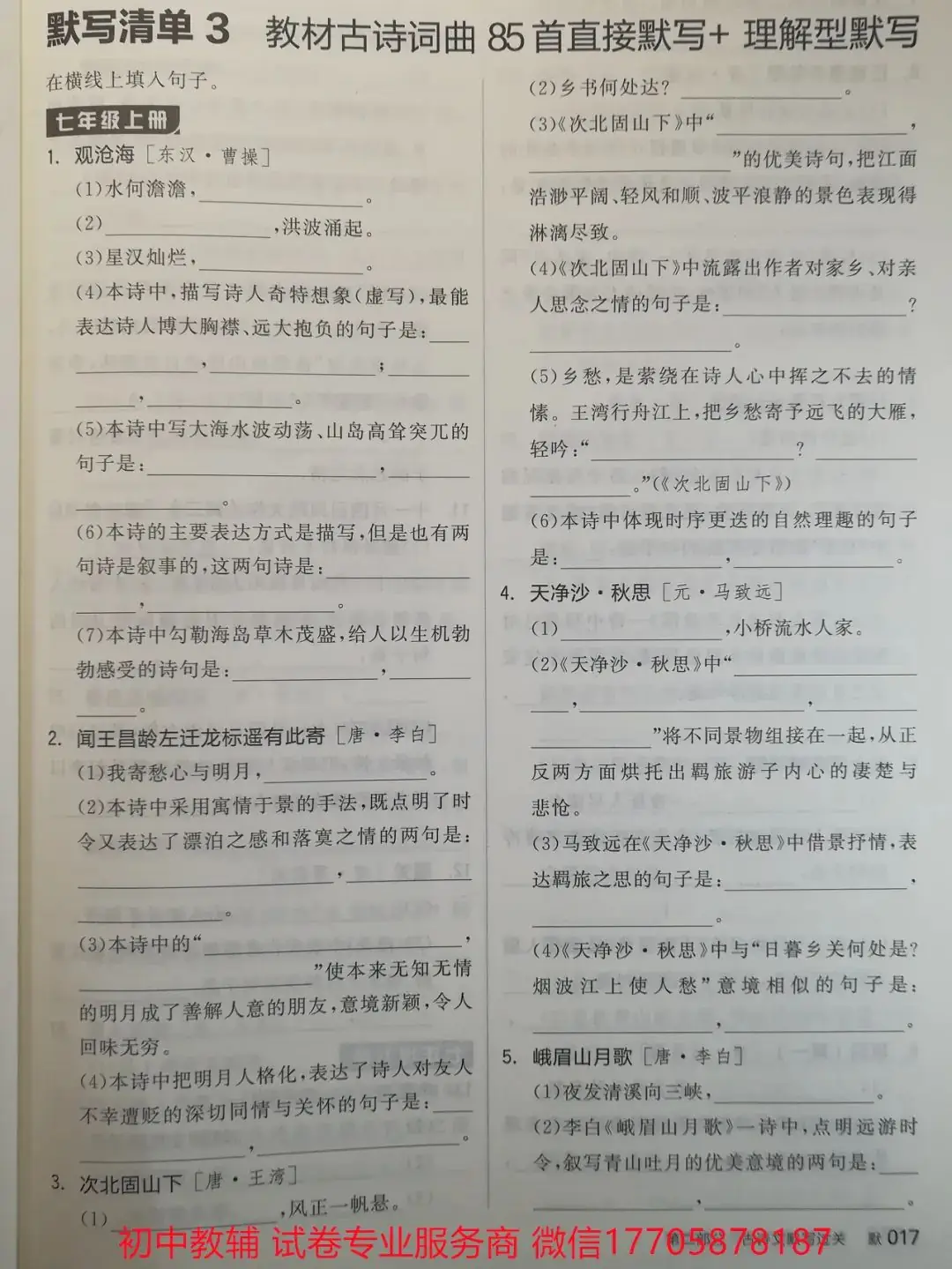 2024全品中考 复习方案 语文-第44张图片-四季读书网