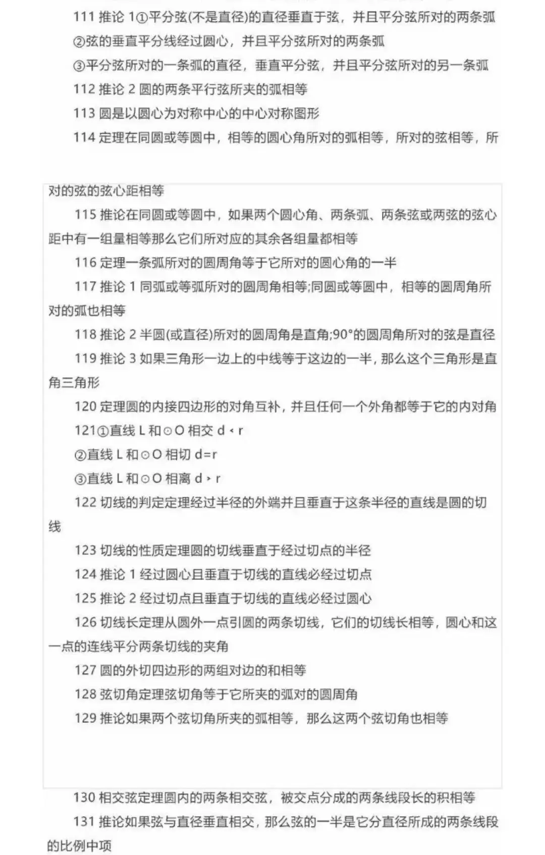 【中考数学】初中几何最全定理公式-第7张图片-四季读书网