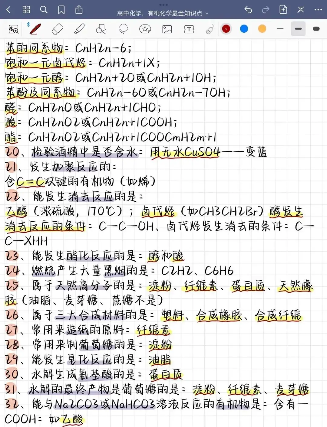 高考化学有机化学必背知识点以及实验基础必看知识点总结-第4张图片-四季读书网 高考化学有机化学必背知识点以及实验基础必看知识点总结-第4张图片-四季读书网