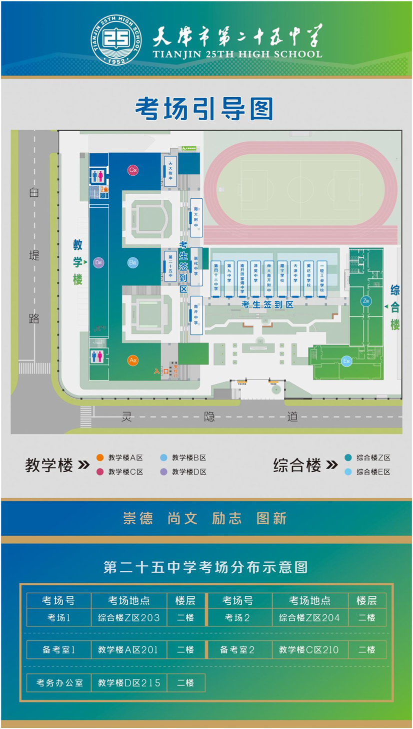2024年高考英语听力机考南开区考点考场分布示意图-第2张图片-四季读书网 2024年高考英语听力机考南开区考点考场分布示意图-第2张图片-四季读书网