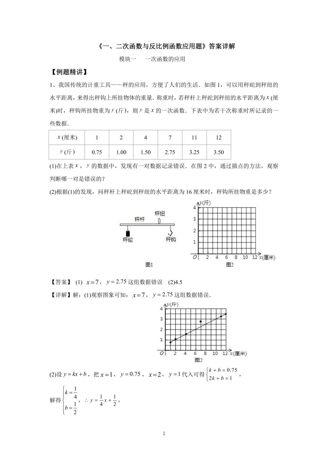 罗湖区中考备考“百师助学”课程之13讲:《一、二次函数与反比例函数应用题》---任平-第18张图片-四季读书网