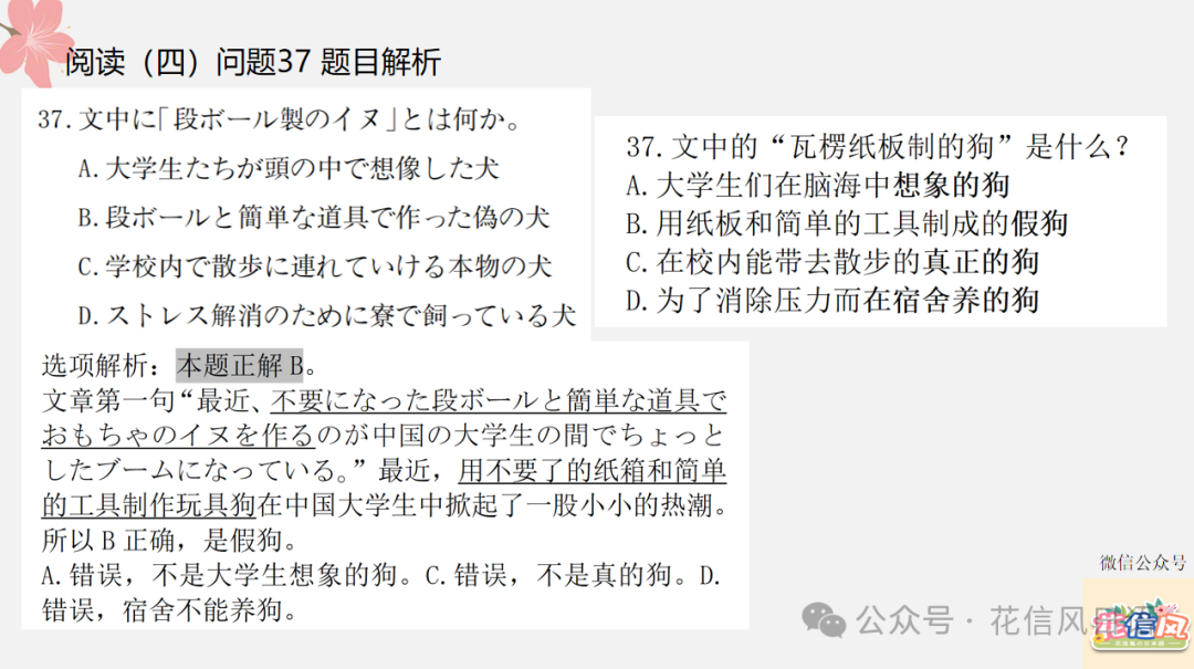高考日语资讯(七)2024年3月湖北八市联考PPT详解-第14张图片-四季读书网 高考日语资讯(七)2024年3月湖北八市联考PPT详解-第14张图片-四季读书网
