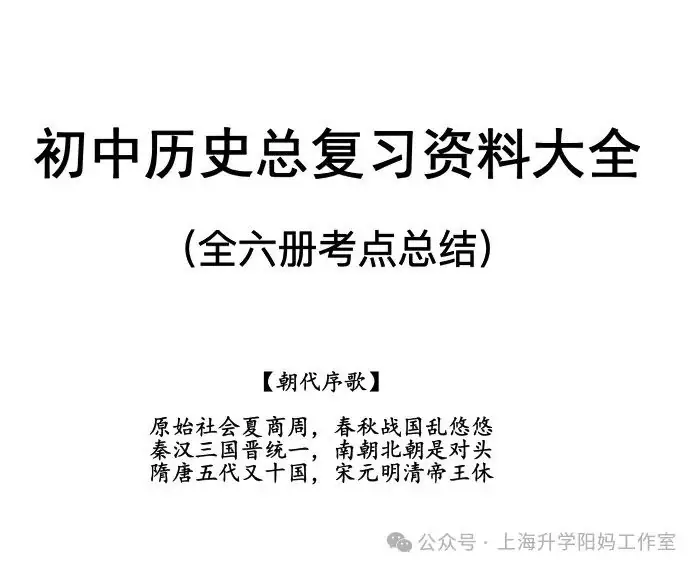 中考|最新复习资料!上海中考历史事件时间表(附考点)-第13张图片-四季读书网