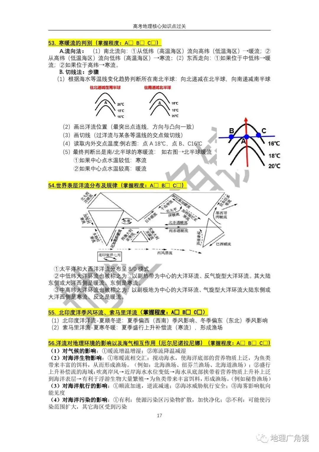 查缺补漏量化过关-《高三复习必备——高考地理核心考点过关手册(新课标版)》-第25张图片-四季读书网