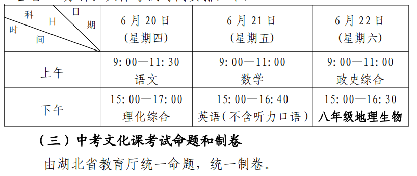 重磅!中考时间定了!-第2张图片-四季读书网